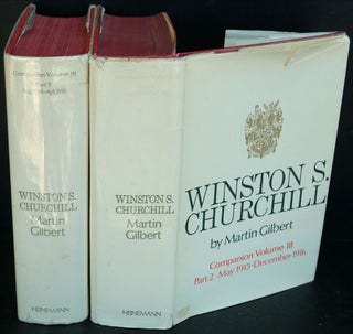 Item #34648 WINSTON S. CHURCHILL Companion Volume III part 1 and 2. Martin Gilbert