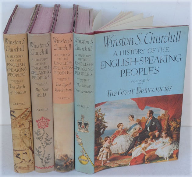 Item #34768 A History of the English-Speaking Peoples, 4 vols. Winston S. Churchill.
