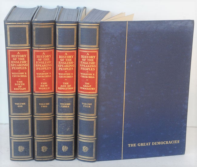 Item #34857 A History of the English-Speaking Peoples, 4 vols. Winston S. Churchill.
