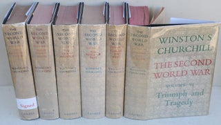 The Second World War, first edition set signed in Vol. I