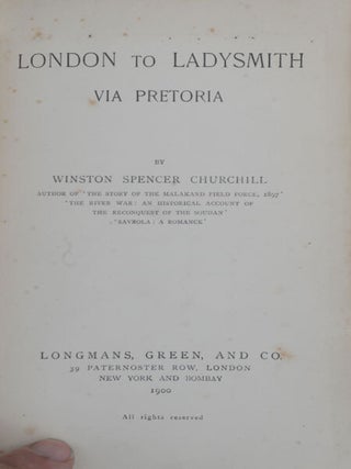 London to Ladysmith via Pretoria