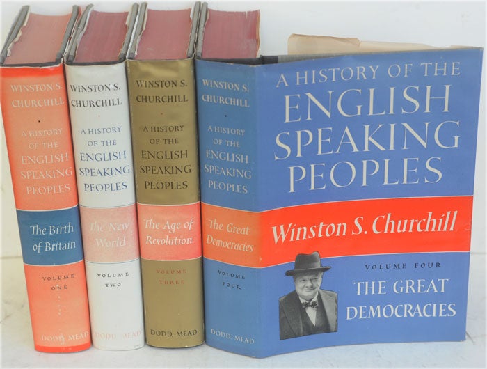 Item #35049 A History of the English-Speaking Peoples. Winston S. Churchill.
