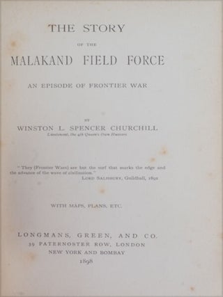 The Story of the Malakand Field Force