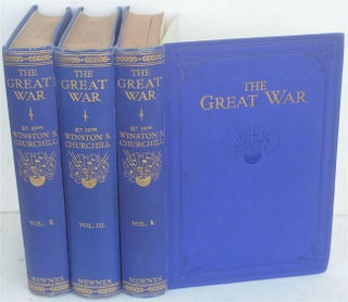 Item #35094 The Great War (bound in 3 blue volumes). Winston S. Churchill