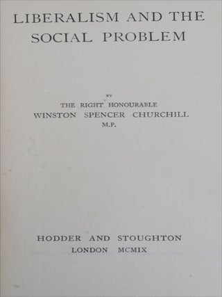 Liberalism and the Social Problem