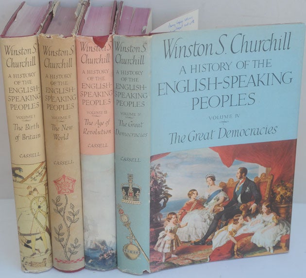 Item #35186 A History of the English-Speaking Peoples, 4 vols. Winston S. Churchill.
