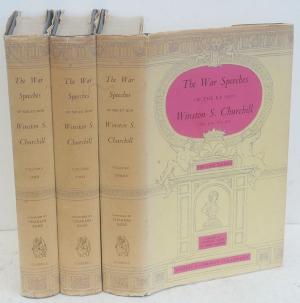 Item #35220 The War Speeches of the Rt. Hon. Winston S. Churchill, 3 volumes. Winston S. Churchill.