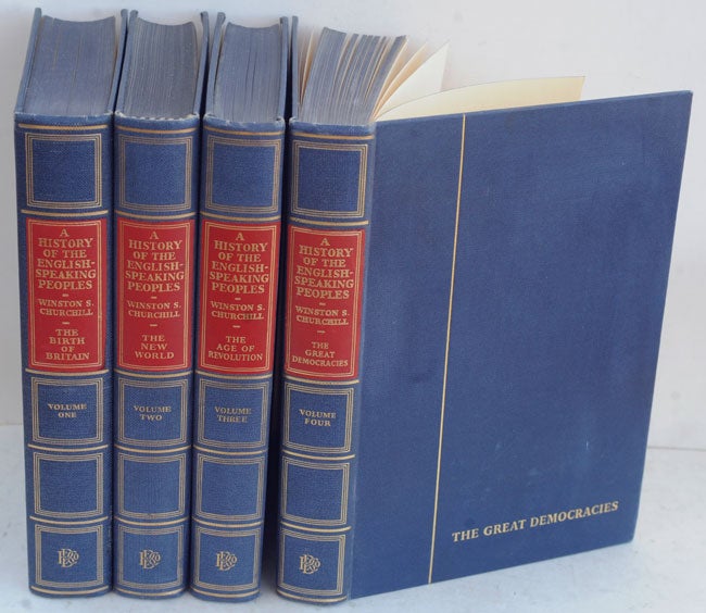 Item #35361 A History of the English-Speaking Peoples, 4 vols. Winston S. Churchill.
