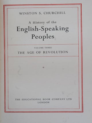 A History of the English-Speaking Peoples, 4 vols.