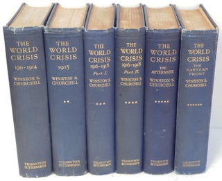 Item #35396 The World Crisis, full set of six firsts. Winston S. Churchill