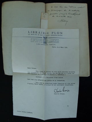 Item #3594 Histoire Volume I presentation copy. Winston S. Churchill