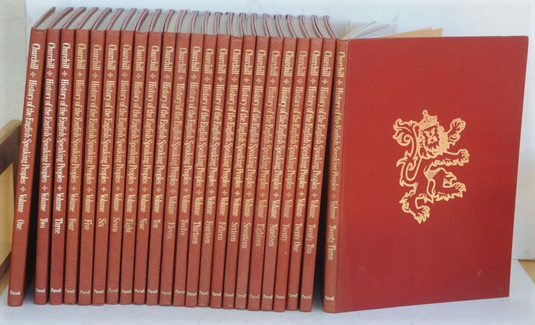 Item #36031 A History of the English-Speaking Peoples, 23 volume set. Winston S. Churchill.