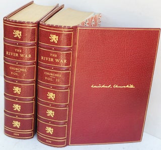 Item #36516 The River War ( 2 volume set in Bayntun binding). Winston S. Churchill