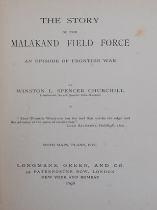 The Story of the Malakand Field Force