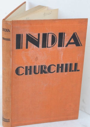Item #36595 INDIA, Speeches and an Introduction. Winston S. Churchill