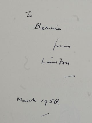 Item #36606 A History of the English-Speaking Peoples, Vol IV inscribed to Bernard Baruch....