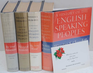 Item #36610 A History of the English-Speaking Peoples, 4 volumes Canadian Limited Presentation...