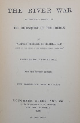 The River War (An Historical Account of the Reconquest of the Sudan)