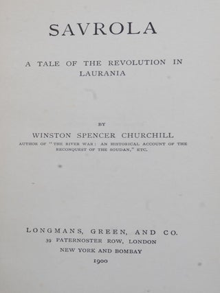 Savrola (A Tale of the Revolution in Laurania)