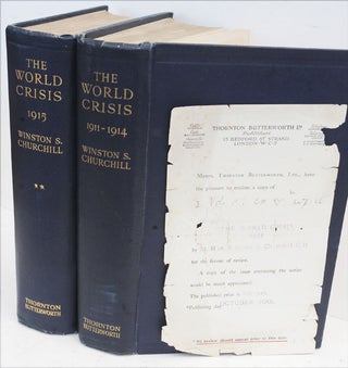 Item #36633 The World Crisis volumes I and II, Review Copies. Winston S. Churchill