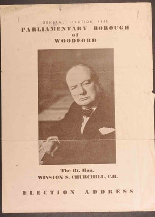 Item #36663 Election Address. Winston S. Churchill