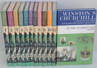 Item #36742 A History of the English-Speaking Peoples, 12 volume set School edition. Winston S....