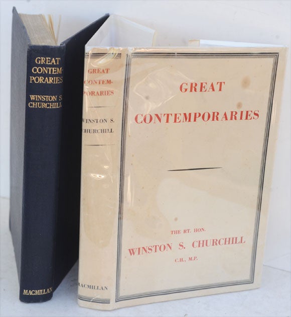 Item #36773 Great Contemporaries. Winston S. Churchill.