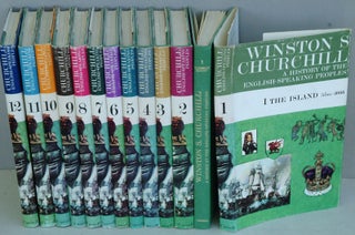 Item #4386 A History of the English-Speaking Peoples, 12 volume set Blenheim edition. Winston S....