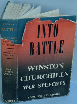 Item #4818 Into Battle. Winston S. Churchill
