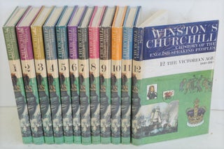 Item #50193 A History of the English-Speaking Peoples, 12 volume set School edition. Winston S....