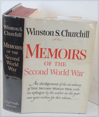 Item #50321 Memoirs of The Second World War, Abridged one-volume edition. Winston S. Churchill
