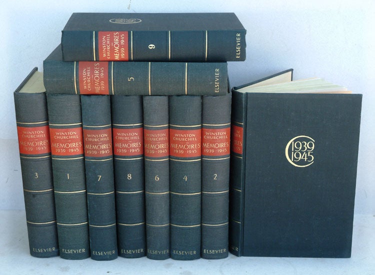 Item #7270 Memoires over de Tweede Wereldoorlog (Dutch translation of Second World War in 10 vols). Winston S. Churchill.