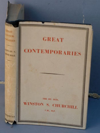 Item #9596 Great Contemporaries. Winston S. Churchill.