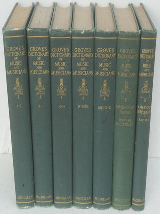 Item #F11674 Grove's Dictionary of Music and Musicians, Third Edition: 7 Volume Set. H. C. Colles