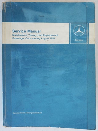 Item #F11932 Mercedes-Benz Service Manual(Maintenance, Tuning, Unit Replacement, Passenger Cars...