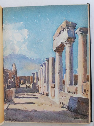 Naples - Capri, Amalfi, Sorrento, Paestum, Pompeii, Herculaneum. (Watercolours by Pierre Vignal)