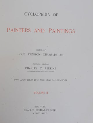 Cyclopedia of Painters and Paintings (4 vols)