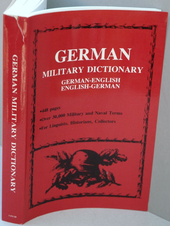 Item #F7625 German Military Dictionary. anon.
