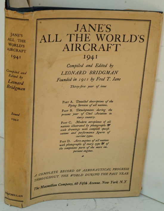 Item #F8952 Jane's All the World's Aircraft, 1941. Leonard Bridgman.